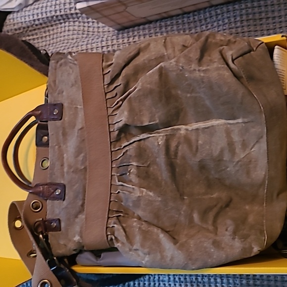 Canvas cross body bag - Picture 3 of 6